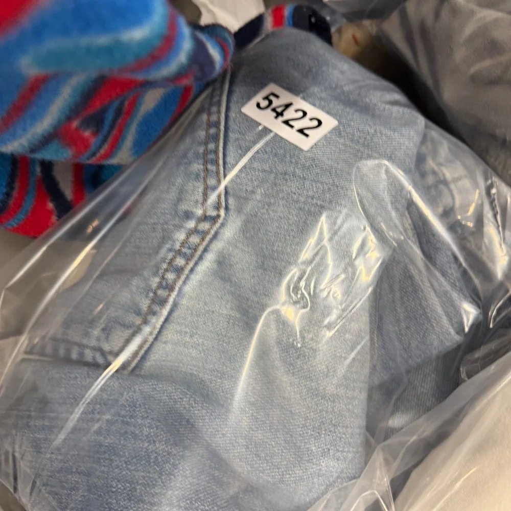 Levis 559 Relaxed Straight‎ Leg Jeans Light Wash Blue Mens 38x30 Denim 5422